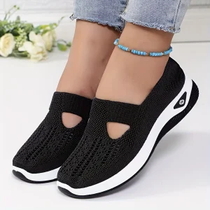 Women's Breathable Mesh Slip On Walking Shoes