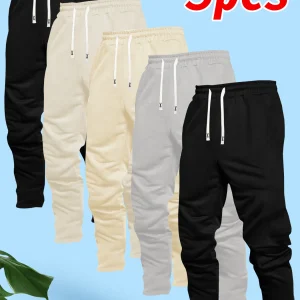 Men's 5-piece straight-leg pants