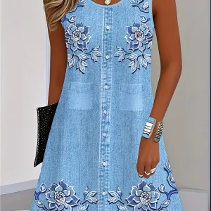 Summer Sleeveless Bohemian Tank Dress