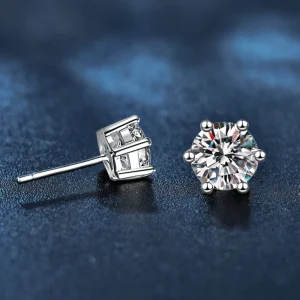 S925 Sterling Silver D Color Moissanite Earrings