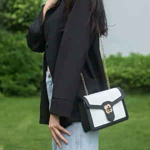 Snakeskin Print Crossbody Luxury Textured Shoulder Bag